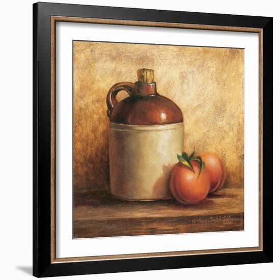 Jug with Peaches-unknown Sibley-Framed Art Print