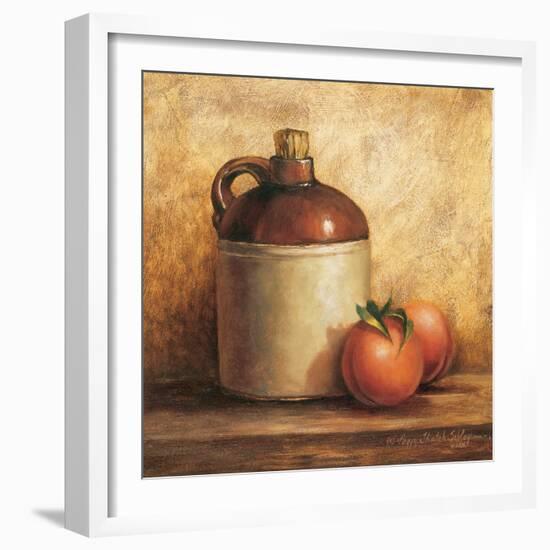 Jug with Peaches-unknown Sibley-Framed Art Print