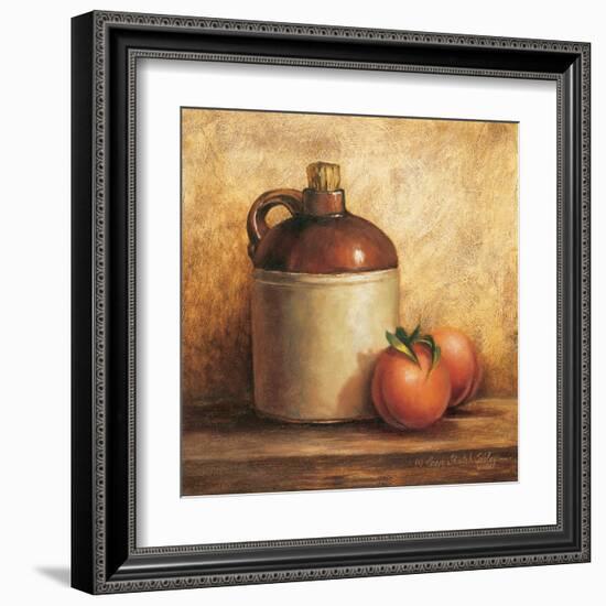 Jug with Peaches-unknown Sibley-Framed Art Print