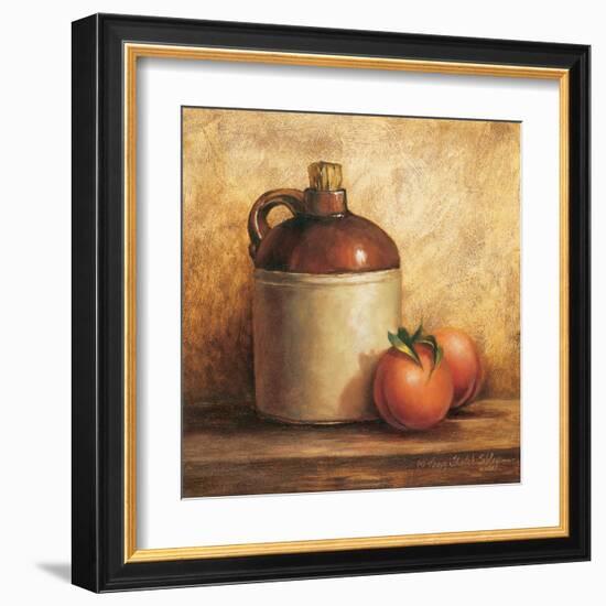 Jug with Peaches-unknown Sibley-Framed Art Print