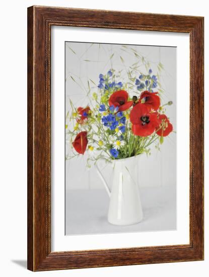 Jug with Wildflowers-Cora Niele-Framed Photographic Print