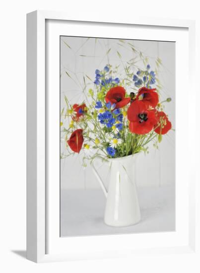 Jug with Wildflowers-Cora Niele-Framed Photographic Print