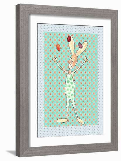 Juggler Bunny-Effie Zafiropoulou-Framed Giclee Print