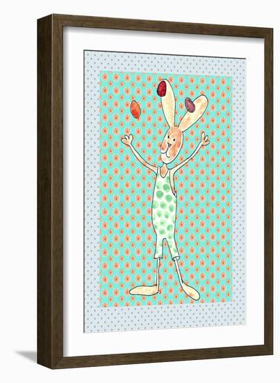 Juggler Bunny-Effie Zafiropoulou-Framed Giclee Print