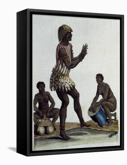 Jugglers from Guinea and Senegal-null-Framed Premier Image Canvas