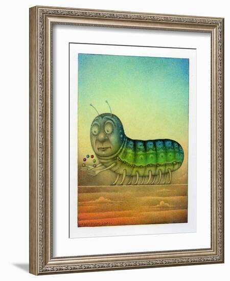 Juggling Caterpillar-Wayne Anderson-Framed Giclee Print