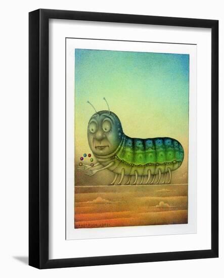 Juggling Caterpillar-Wayne Anderson-Framed Giclee Print