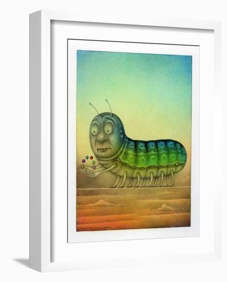 Juggling Caterpillar-Wayne Anderson-Framed Giclee Print