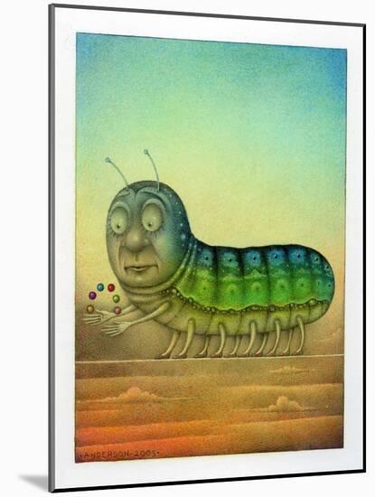 Juggling Caterpillar-Wayne Anderson-Mounted Giclee Print