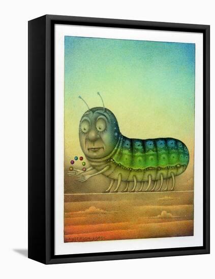 Juggling Caterpillar-Wayne Anderson-Framed Premier Image Canvas