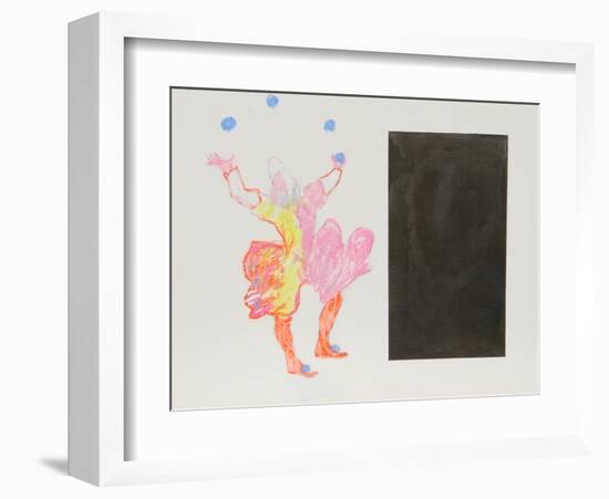 Juggling Clown-Jean-Jacques Vergnaud-Framed Collectable Print