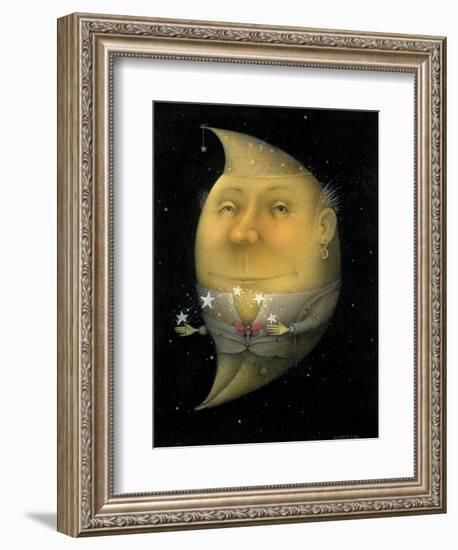Juggling Crescent Moon-Wayne Anderson-Framed Giclee Print