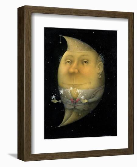 Juggling Crescent Moon-Wayne Anderson-Framed Giclee Print