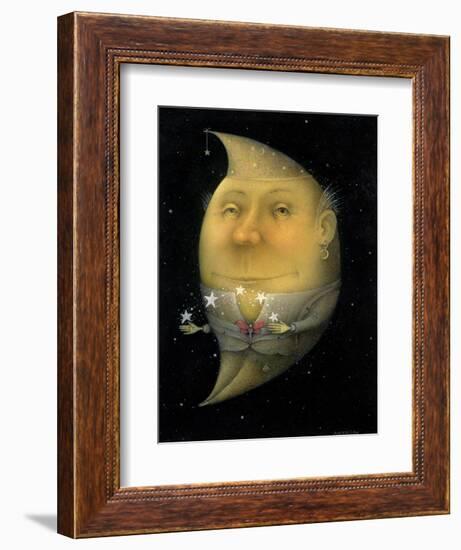 Juggling Crescent Moon-Wayne Anderson-Framed Giclee Print