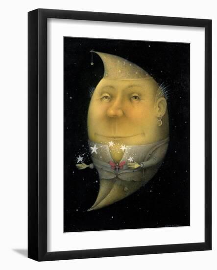 Juggling Crescent Moon-Wayne Anderson-Framed Giclee Print