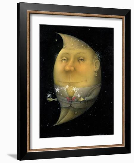 Juggling Crescent Moon-Wayne Anderson-Framed Giclee Print