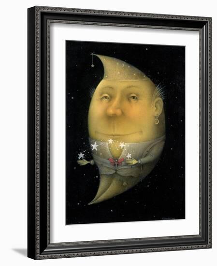 Juggling Crescent Moon-Wayne Anderson-Framed Giclee Print