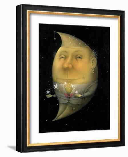 Juggling Crescent Moon-Wayne Anderson-Framed Giclee Print