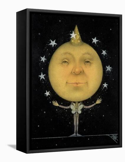 Juggling Full Moon-Wayne Anderson-Framed Premier Image Canvas