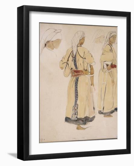Juive d'Afrique du Nord ou Juive d'Alger-Eugene Delacroix-Framed Giclee Print