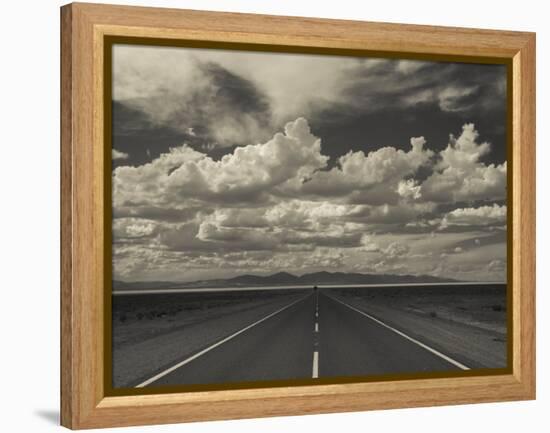 Jujuy Province, Salinas Grande Salt Pan, Rn 52 Highway, Argentina-Walter Bibikow-Framed Premier Image Canvas