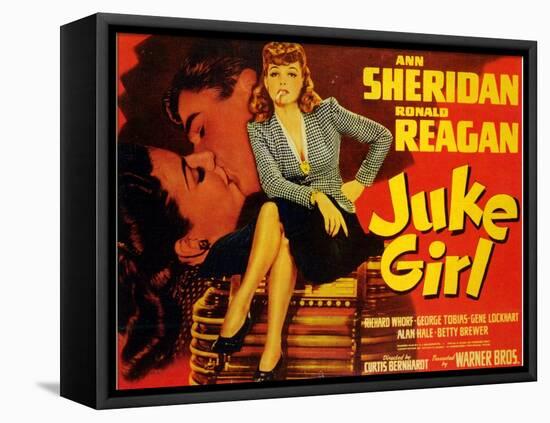 Juke Girl, 1942-null-Framed Stretched Canvas