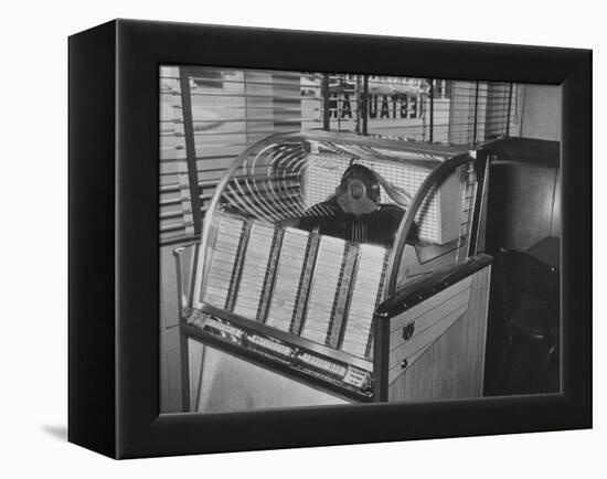 Jukebox Machine-null-Framed Premier Image Canvas