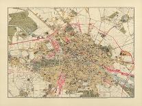Map of Berlin, Printed by C.L. Keller, Berlin, 1890-Jul. Straube-Premier Image Canvas