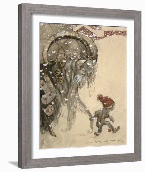 Julbocken-John Bauer-Framed Giclee Print