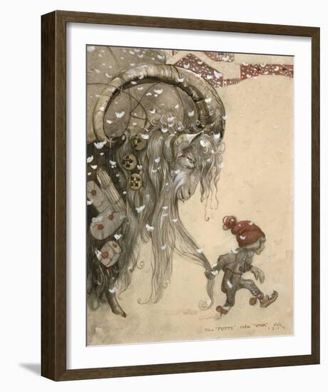 Julbocken-John Bauer-Framed Giclee Print