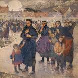 Gros temps au large, matelotes d'Etaples-Jules Adler-Giclee Print