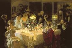 The Dinner Party-Jules-Alexandre Grün-Art Print