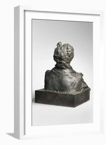 Jules Amédée Barbey D'aurevilly, Modeled 1909-12, Cast by Alexis Rudier (1874-1952), 1925 (Bronze)-Auguste Rodin-Framed Giclee Print