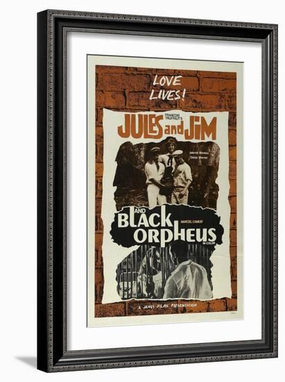 Jules and Jim, 1961-null-Framed Premium Giclee Print