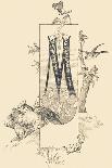 Capital Letter H Decorated with Plant and Goose Motifs. ,1880 (Illustration)-Jules Auguste Habert-dys-Giclee Print
