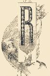 Capital Letter A Decorated with Plant and Animal Motifs .,1880 (Illustration)-Jules Auguste Habert-dys-Giclee Print