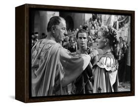 Jules Cesar JULIUS CAESAR by Joseph Mankiewicz with Louis Calhern, Marlon Brando and Greer Garson, -null-Framed Stretched Canvas