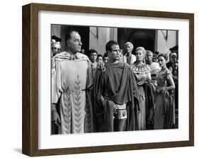 Jules Cesar JULIUS CAESAR by Joseph Mankiewicz with Louis Calhern, Marlon Brando, Greer Garson and -null-Framed Photo