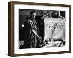 Jules Cesar JULIUS CAESAR by Joseph Mankiewicz with Marlon Brando, 1953 (b/w photo)-null-Framed Photo