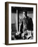 Jules Cesar JULIUS CAESAR by Joseph Mankiewicz with Marlon Brando and James Mason, 1953 (b/w photo)-null-Framed Photo