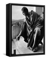Jules Cesar Julius Caesar by Joseph Mankiewicz with Marlon Brando (Marc-Antoine), 1953 (b/w photo)-null-Framed Stretched Canvas