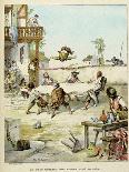 Sancho Panza Mauled at the Tavern. 'Story of Don Quixote,' Illus. by Jules David.-Jules David-Art Print