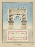 Manuscript and Graphic Description of the Arc De Triomphe.-Jules-Denis Thierry-Giclee Print