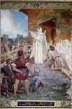 Moissonneurs dans la campagne romaine-Jules Elie Delaunay-Framed Giclee Print
