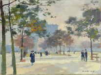 Avenue Montaigne, Paris-Jules Ernest Renoux-Framed Giclee Print