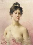 Portrait of a Young Woman-Jules Frederic Ballavoine-Giclee Print
