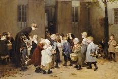 Leaving the Class, 1888-Jules Jean Geoffroy-Giclee Print