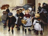 Leaving the Class, 1888-Jules Jean Geoffroy-Giclee Print