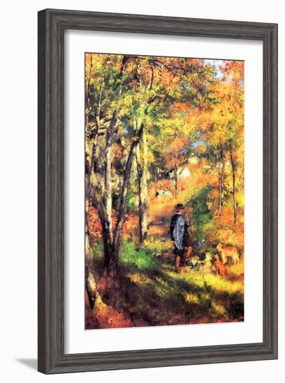 Jules Le Coeur and His Dogs-Pierre-Auguste Renoir-Framed Art Print