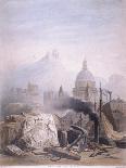 View of the Entrance to the Thames Tunnel, London, 1854-Jules Louis Arnout-Mounted Giclee Print